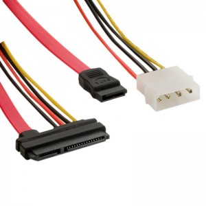 Cablu alim. HDD | SATA 3 | SATA | 25cm | transfer de date| rosu, 4World  08537